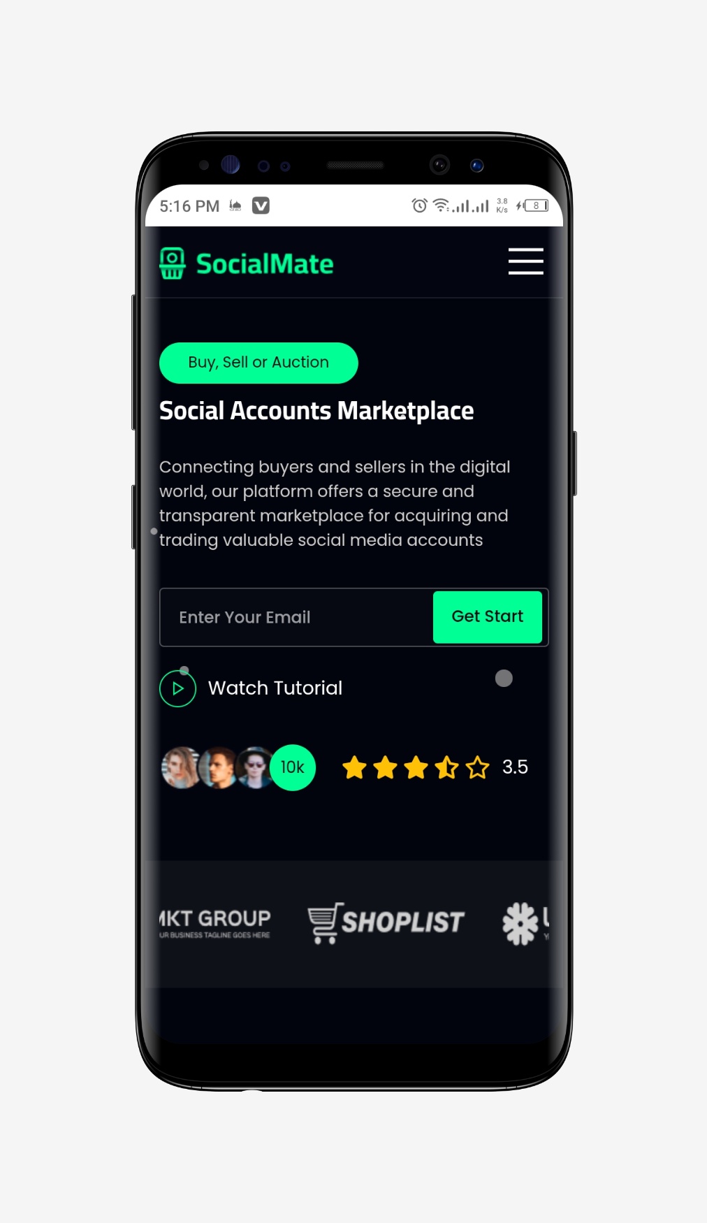 SM - Social Media Accounts Selling Marketplace Script